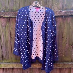 Woman Within dotted cardigan sz. L